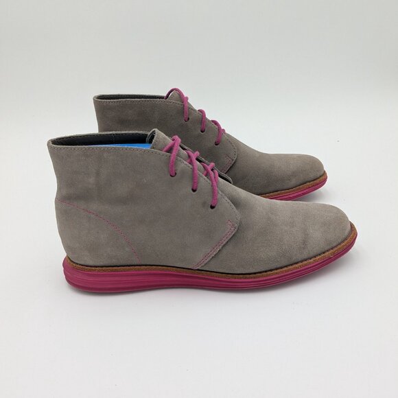 Cole Haan Lunargrand Suede Chukka Boots W6.5 - Picture 1 of 9